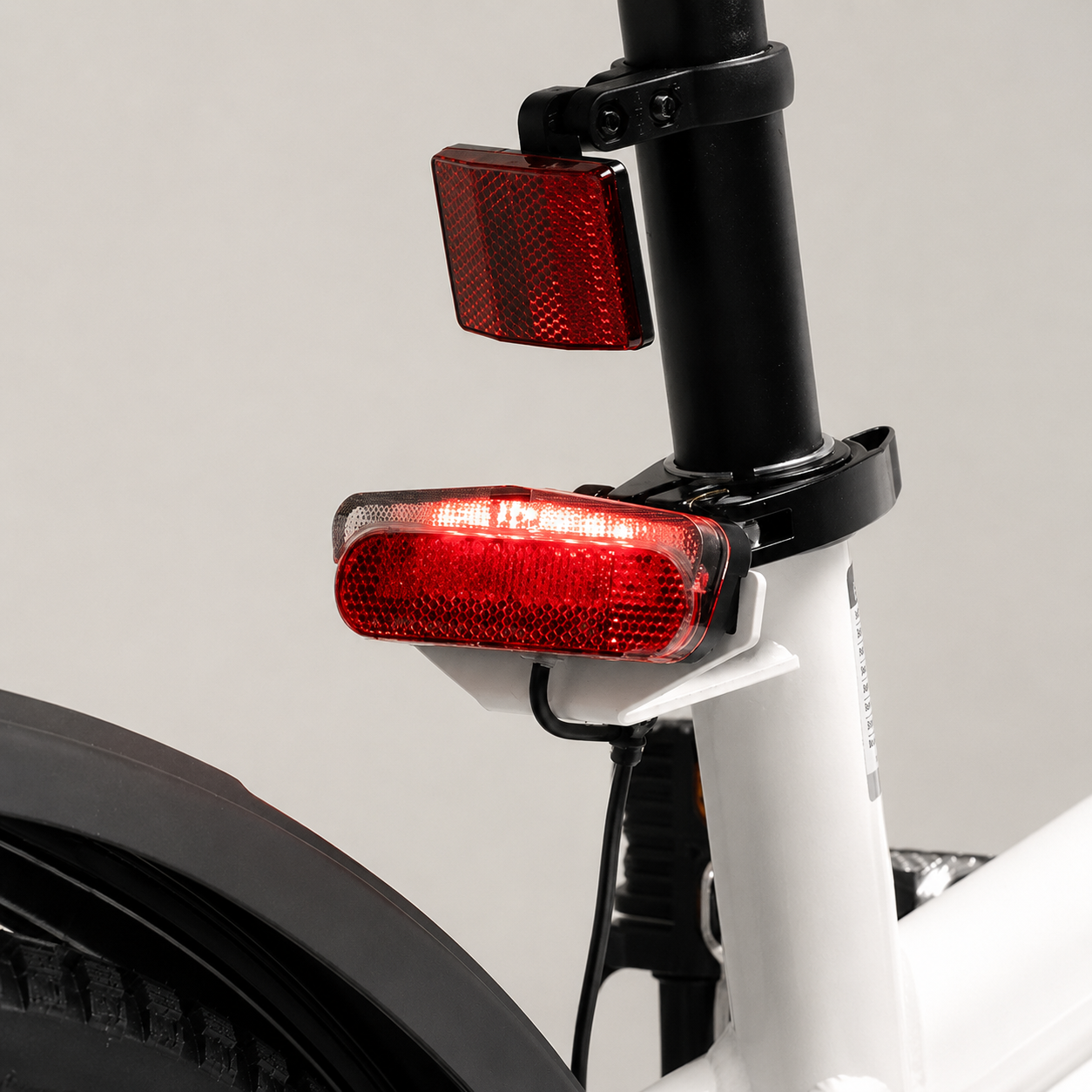 Rear tail light and reflector detail