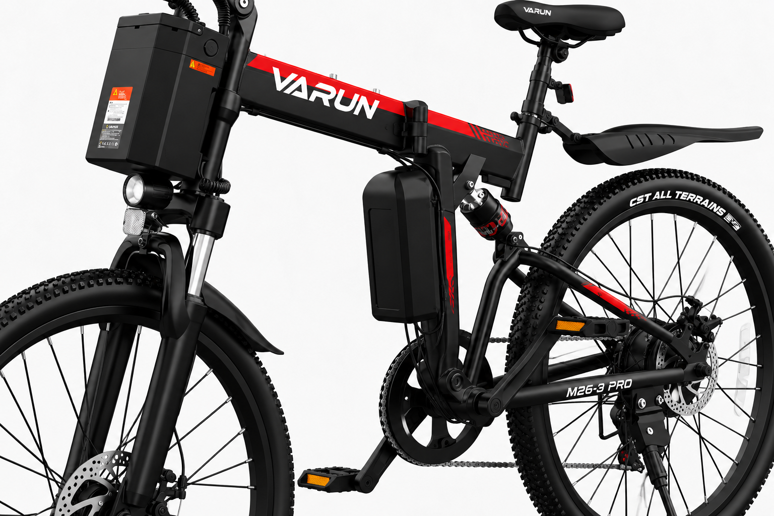 VARUN M26-3 Pro frame and drivetrain detail