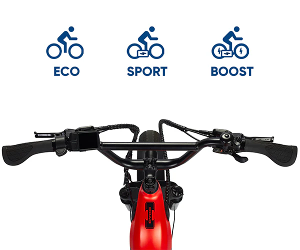 Collie Cargo cockpit with ECO, SPORT and BOOST ride modes