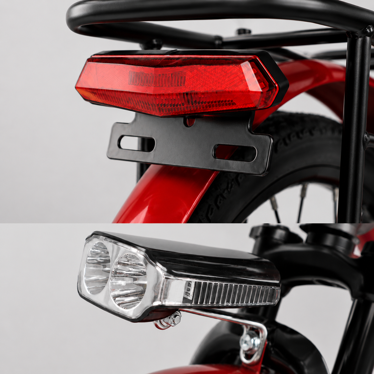 VICTRIP T1 LED headlight and taillight detail